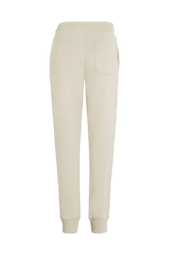 Chłopiec Calvin Klein Jeans spodnie dresowe bawełniane dziecięce REGULAR JOGGER IU0IU00681.128.176.9BYH beżowy