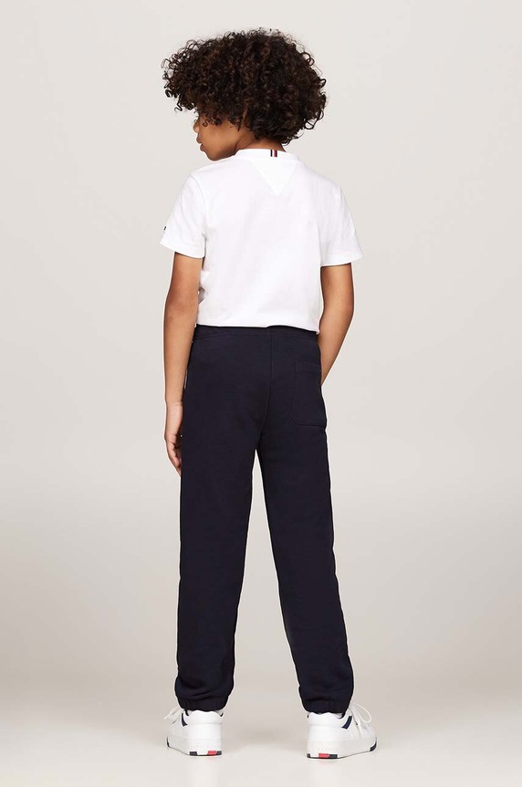 Dětské tepláky Tommy Hilfiger TH LOGO PUFF PRINT KB0KB09244.9BYH.128.176 námořnická modř