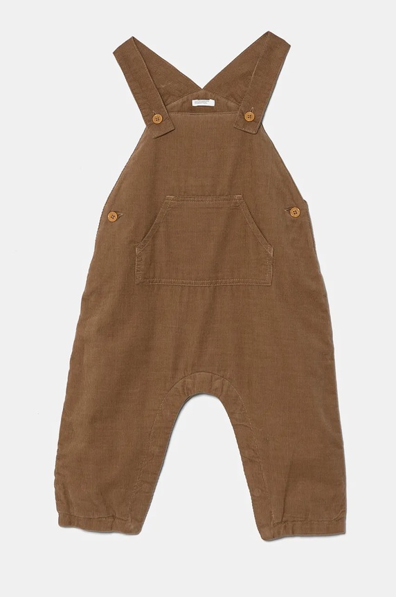 Detské nohavice na traky United Colors of Benetton Planet friendly hnedá 4O5GAT014.B.W.Seasonal