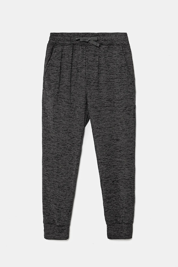 Dětské tepláky Abercrombie & Fitch pletenina šedá KI234.4055
