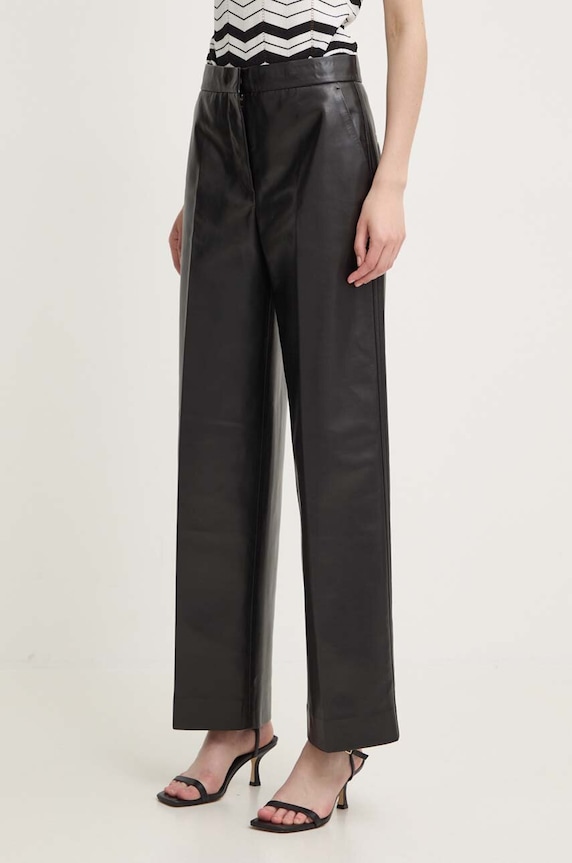 Calvin Klein spodnie high czarny K20K207083