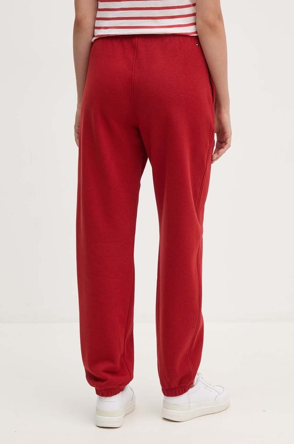 Odzież Tommy Hilfiger spodnie dresowe WW0WW42584 bordowy