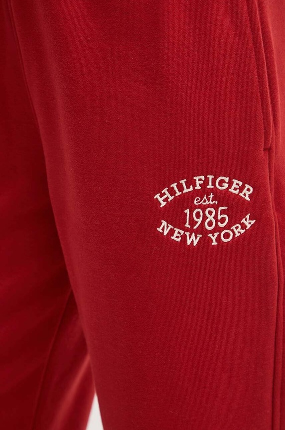 Tommy Hilfiger spodnie dresowe bordowy WW0WW42584