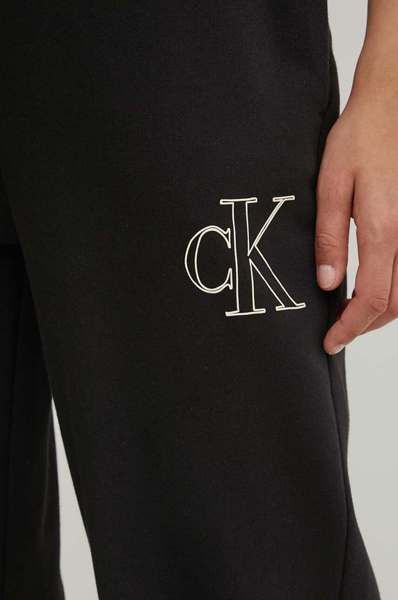 Calvin Klein Jeans spodnie dresowe bawełniane J20J223967 czarny