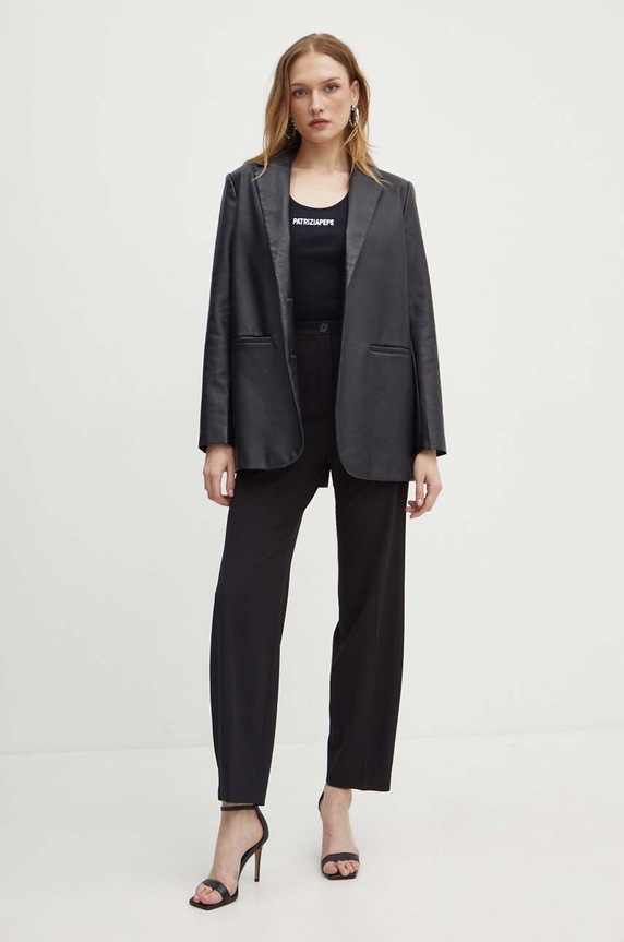 Patrizia Pepe spodnie 8P0621.A454 czarny AW24