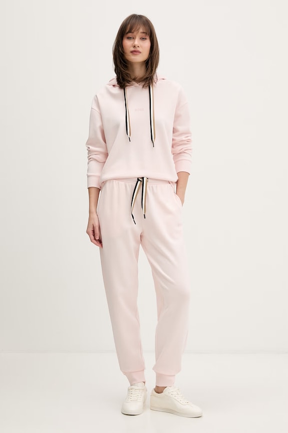 BOSS lounge alsó női CP Stripe Pants Cuff 50524759 rózsaszín SS26