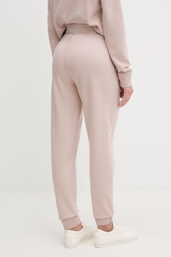Odzież BOSS spodnie lounge damskie CP Stripe Pants Cuff 50524759 beżowy