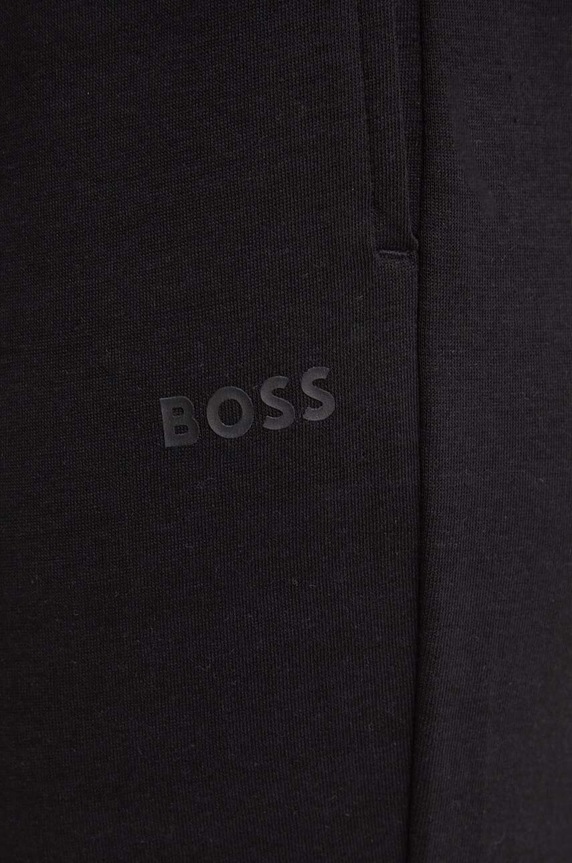 BOSS spodnie lounge damskie CP Stripe Pants Cuff czarny 50524759