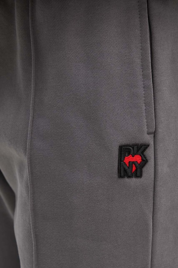 Dkny spodnie dresowe bawełniane szary D2B4A140