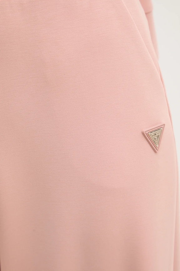 Guess spodnie OLYMPE różowy V4YB07.KCAY2