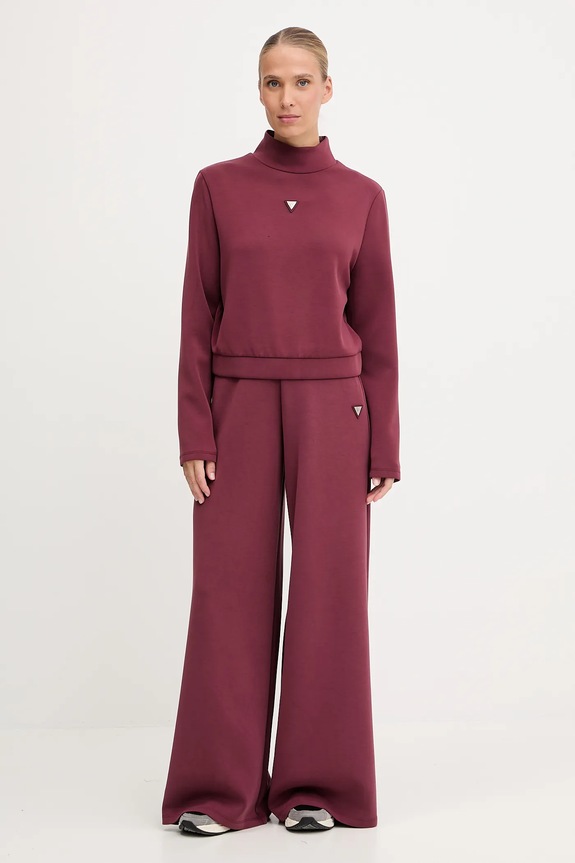 Παντελόνι Guess OLYMPE V4YB07.KCAY2 μπορντό SS26