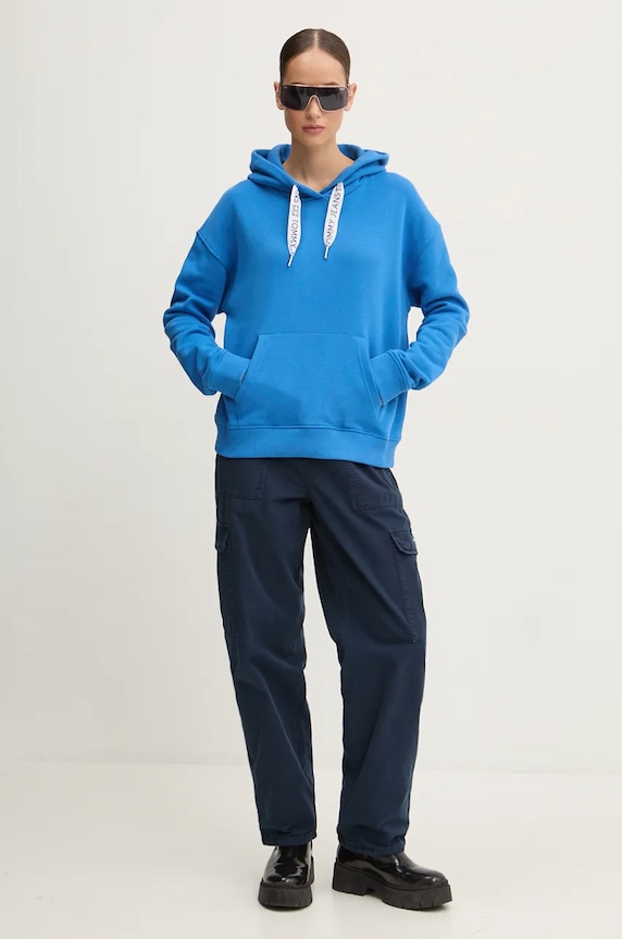 Tommy Jeans pantaloni de bumbac DW0DW18510 bleumarin AW24