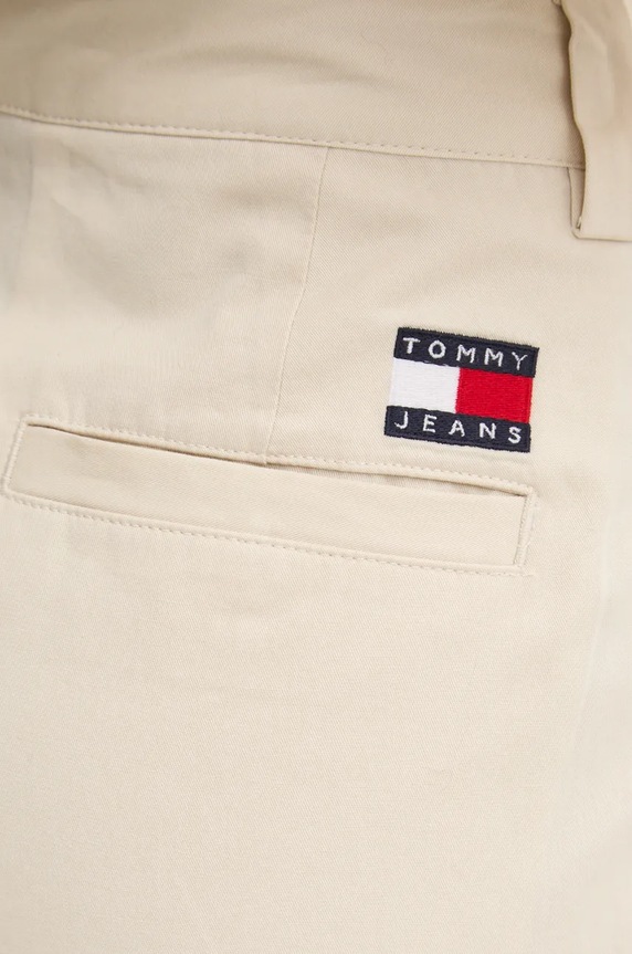 Tommy Jeans spodnie beżowy DW0DW18592