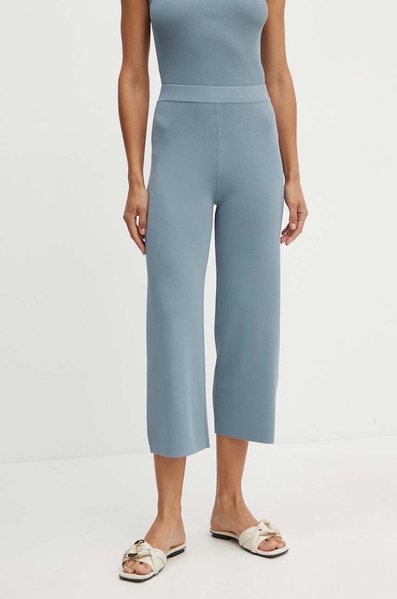 Max Mara Leisure spodnie dzianina niebieski 2426336017600