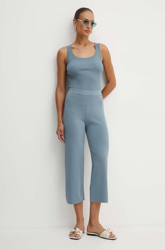 Max Mara Leisure spodnie 2426336017600 niebieski AW24