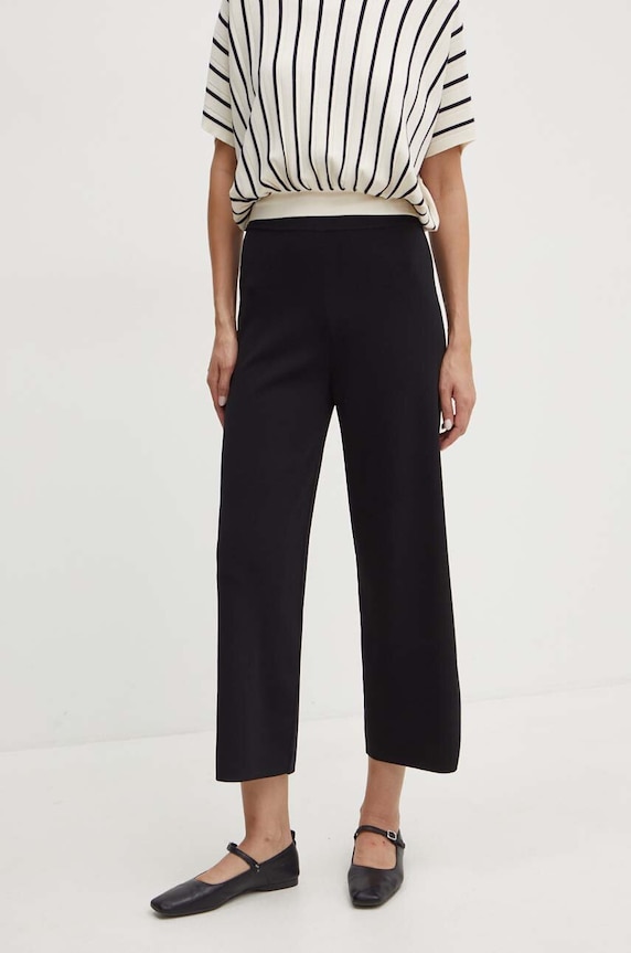 Max Mara Leisure spodnie dzianina czarny 2426336017600