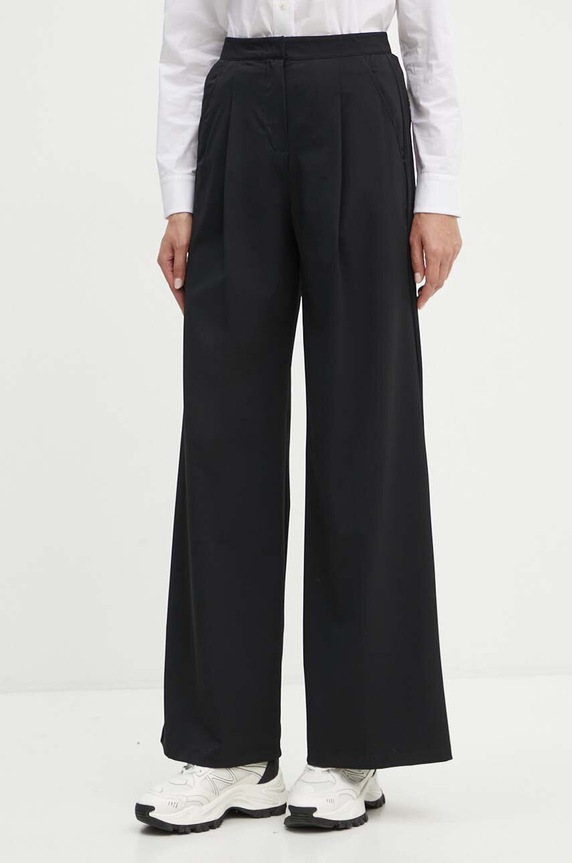 Max Mara Leisure spodnie z elastanem czarny 2426786017600