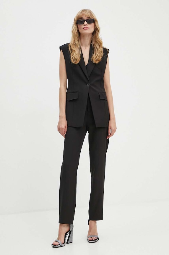 Nohavice Moschino Jeans 0332.8227 čierna AW24
