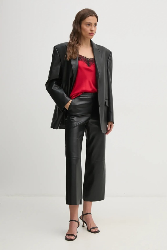 United Colors of Benetton pantaloni 4IVRDF084 nero AW24