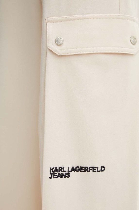 Karl Lagerfeld Jeans spodnie beżowy 245J1002