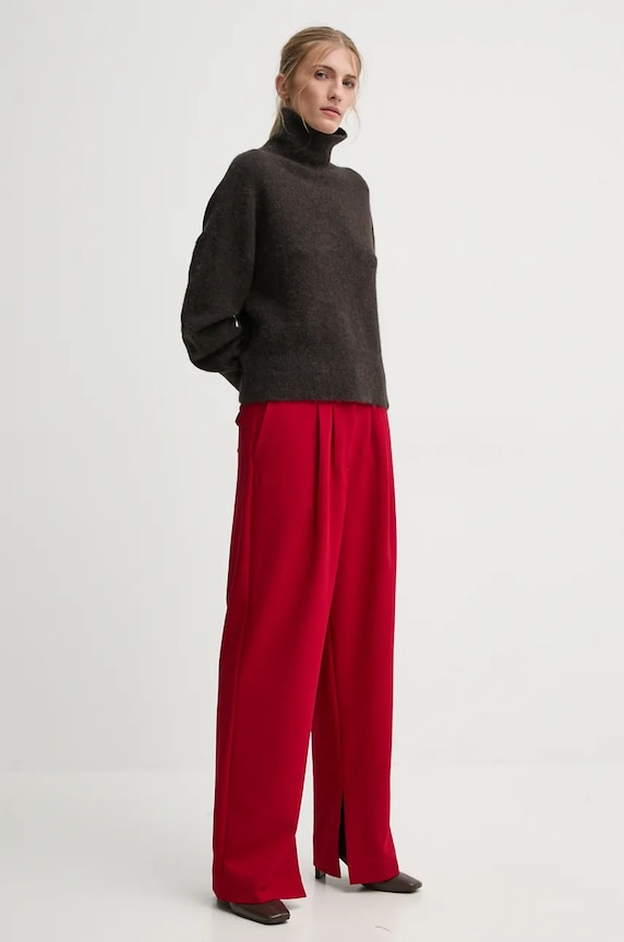 Kalhoty Herskind Rupert 5317668 červená AW24