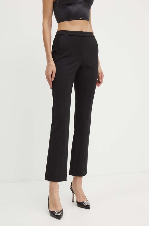 Karl Lagerfeld spodnie dzianina czarny 245W1001