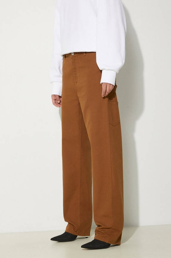 Хлопковые брюки Carhartt WIP Pierce Pant Straight коричневый I032966.HZ02