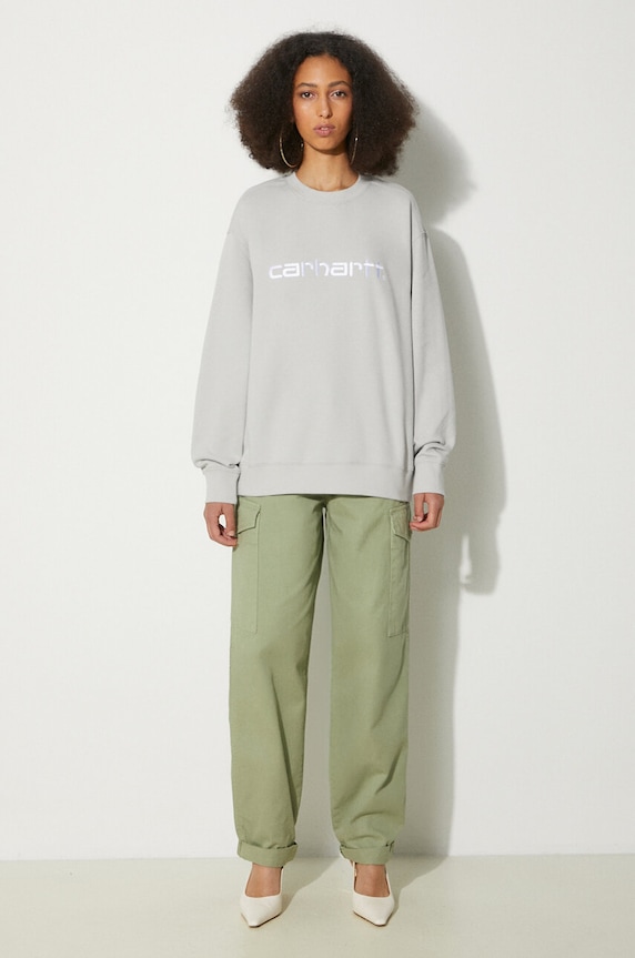 Pamučne hlače Carhartt WIP Collins Pant I029789.29MGD zelena AW24
