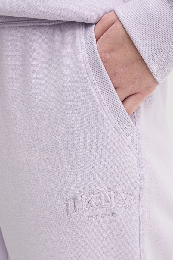 Dkny spodnie dresowe fioletowy DP4P3471
