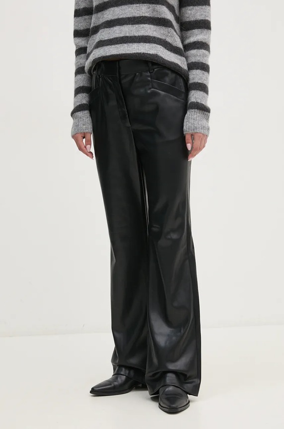 Hlače Dkny ravni crna P4HKTXFL
