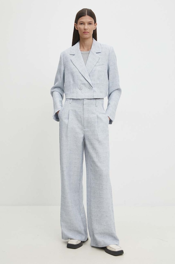 Kalhoty Gestuz 10909202 modrá AW24