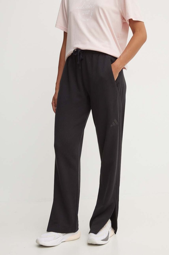 adidas spodnie dresowe bawełniane All SZN JI9106 czarny AW24