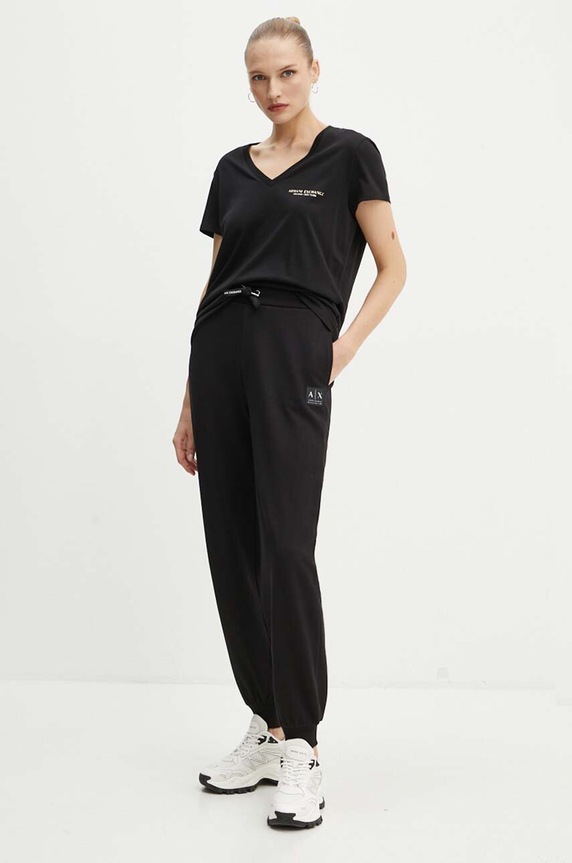 Armani Exchange pantaloni de trening XW000017.AF10172 negru AW24