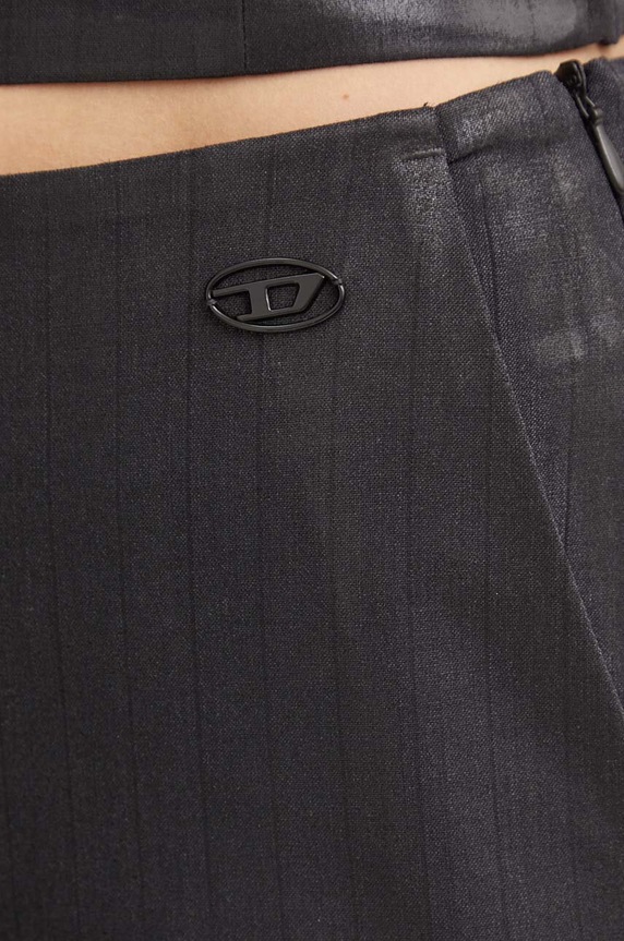 Παντελόνι από μείγμα μαλλιού Diesel P-OLARIS μαύρο A13987.0IPAA