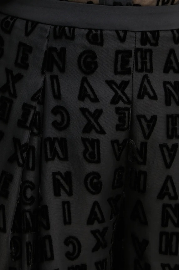 Hlače Armani Exchange crna 6DYP52.YN1ZZ
