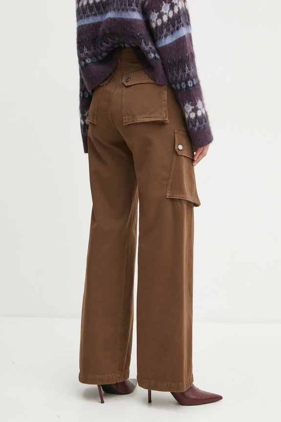 Odjeća Pamučne hlače Weekend Max Mara 2425136016600 smeđa