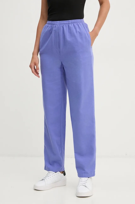 American Vintage pantaloni de trening panza violet DAK10AH24
