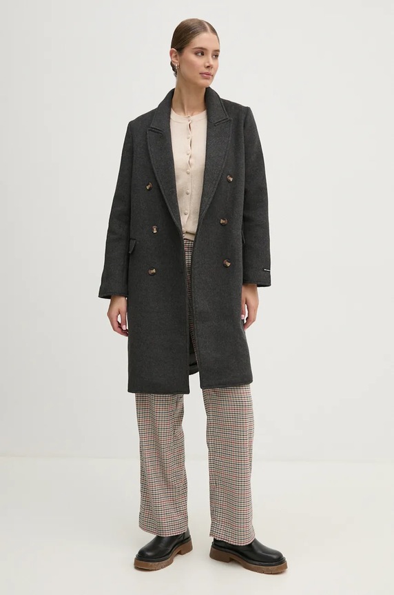 Pepe Jeans spodnie BRISTOL PL211777 granatowy AW24