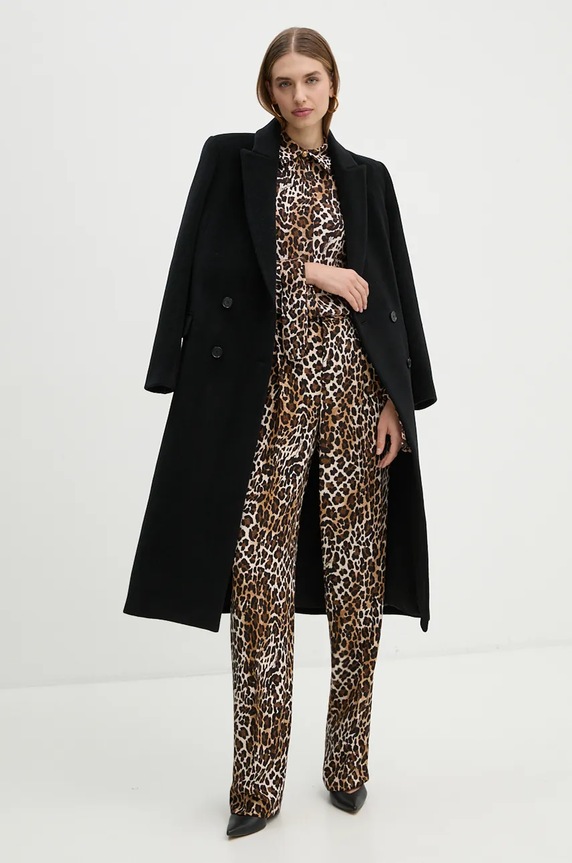 Kalhoty Elisabetta Franchi PA05547E2 hnědá AW24