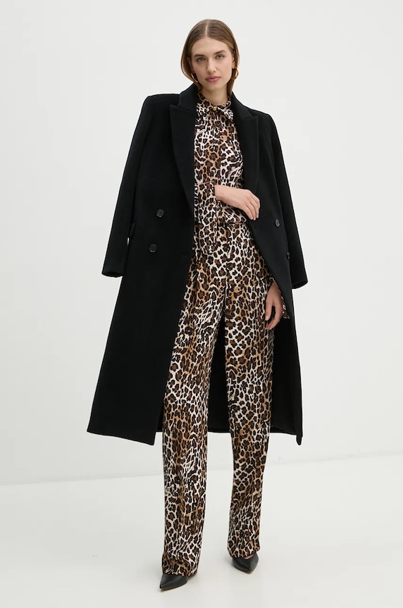 Kalhoty Elisabetta Franchi PA05547E2 hnědá AW24