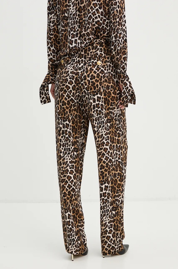Oblečení Kalhoty Elisabetta Franchi PA05547E2 hnědá