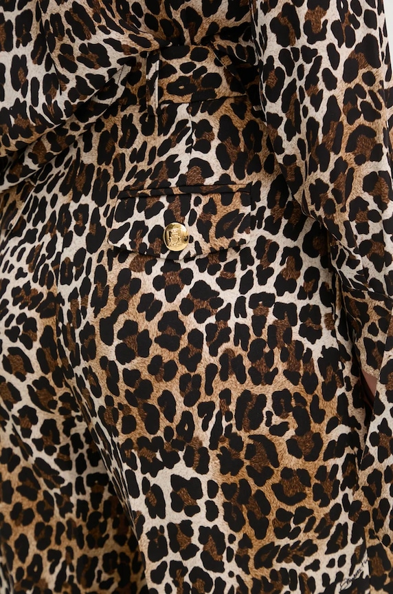 Kalhoty Elisabetta Franchi hnědá PA05547E2