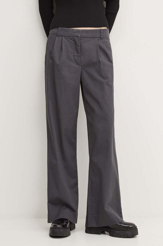 Abercrombie & Fitch spodnie z elastanem szary KI156.4417.954
