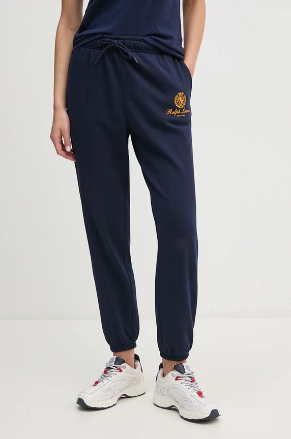 Donji dio trenirke Polo Ralph Lauren pletivo mornarsko plava 211959889