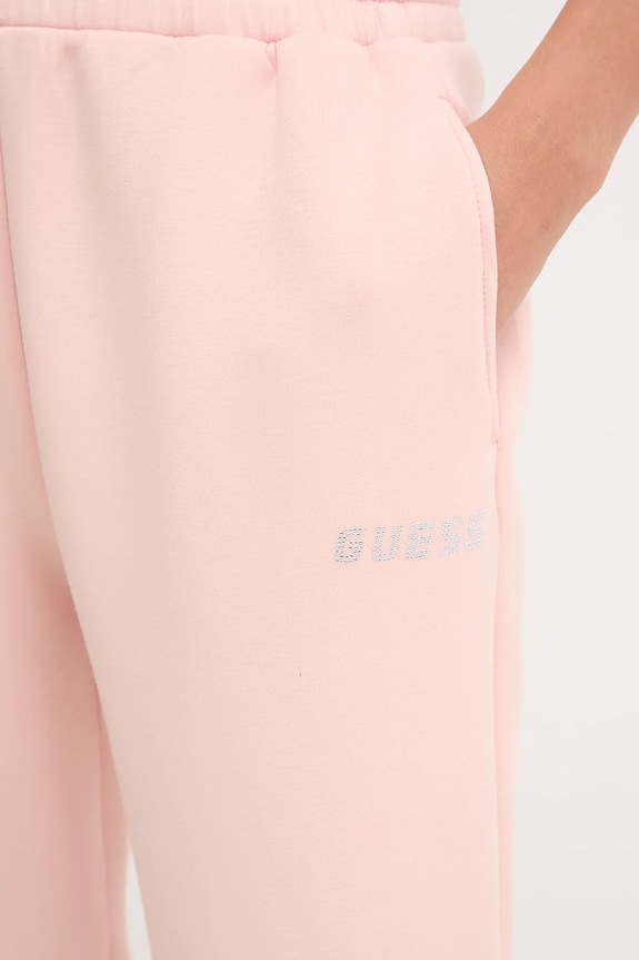 Παντελόνι φόρμας Guess CECILIA ροζ V4BB13.K7UW2