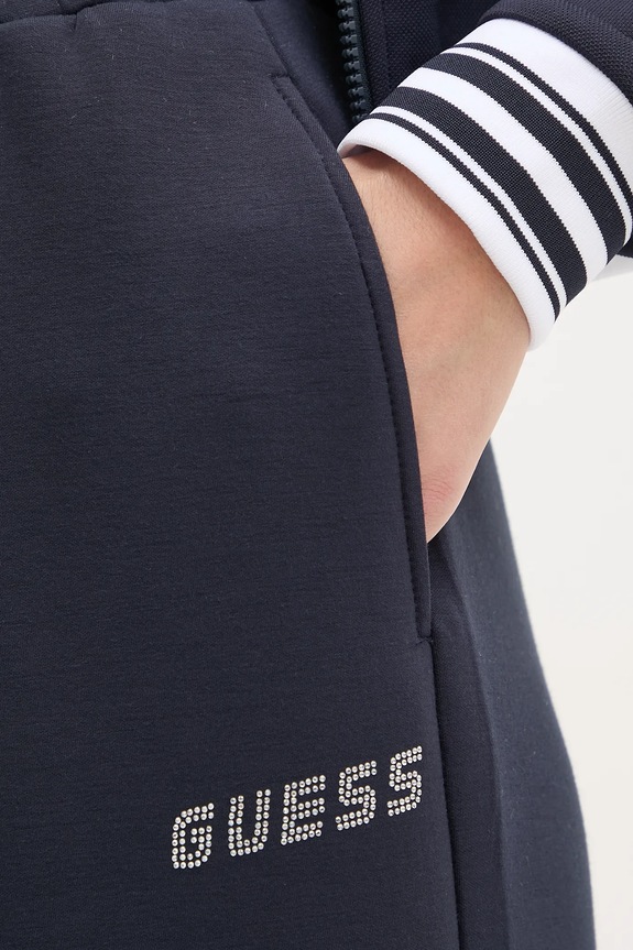 Παντελόνι φόρμας Guess CECILIA σκούρο μπλε V4BB13.K7UW2