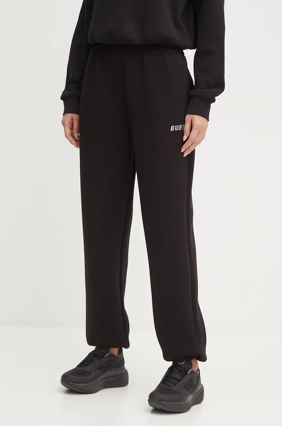 Guess pantaloni tuta CECILIA maglia nero V4BB13.K7UW2