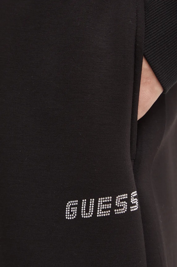Guess pantaloni tuta CECILIA nero V4BB13.K7UW2
