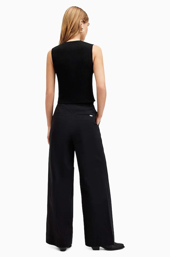 Bavlněné kalhoty AllSaints HALLY TROUSER W010QA černá