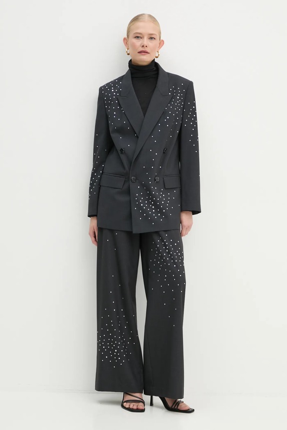MAX&Co. spodnie 2426136015200 szary AW24